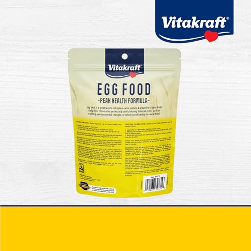 Vitakraft VitaSmart Egg Food for Birds - Daily Supplement for Parrots, Parakeets, Cockatiels, and Canaries - Bird Calcium Supplement 1.1 Pound (Pack
