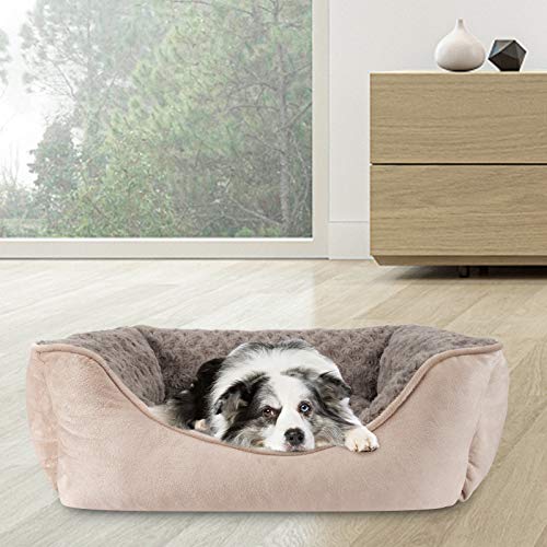 JOEJOY Rectangle Dog Bed for Large Medium Small Dogs - Washable Orthopedic Sofa Bed, Soft Breathable Puppy & Pet Cuddler, Durable Calming Dog Bed