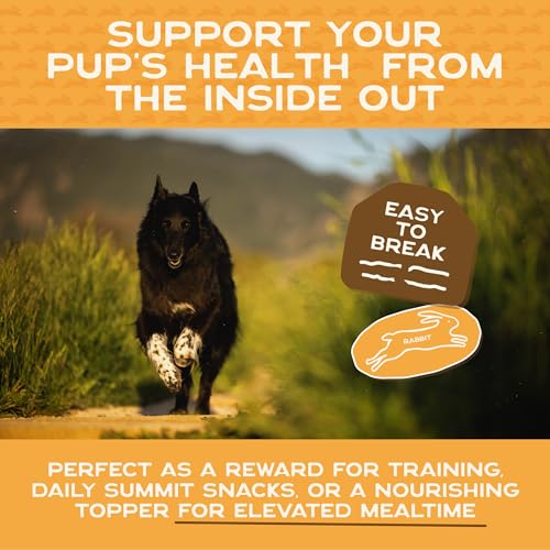 Smart Cookie Single Ingredient Rabbit Jerky Dog Treats - Training Treat Strips for Dogs and Puppies with Allergies, Sensitive Stomachs - Dehydrated