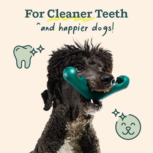 WOOF - Bite n' Brush Refills Treats for the Dog Toothbrush Toy - Scrub Plaque and Tartar from Your Dog's Teeth and Mouth - Dog Dental Sticks