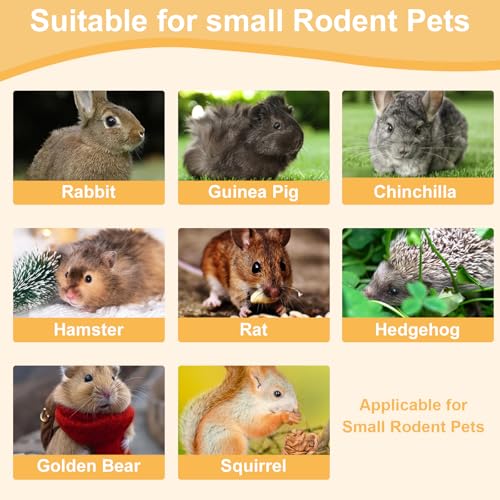 70PCS Rabbit Bunny Guinea Pig Chew Toys Treats, Chinchilla Hamster Chews Toys for Teeth, Timothy Hay Chips Treats Sticks for Rabbit Guinea Pig