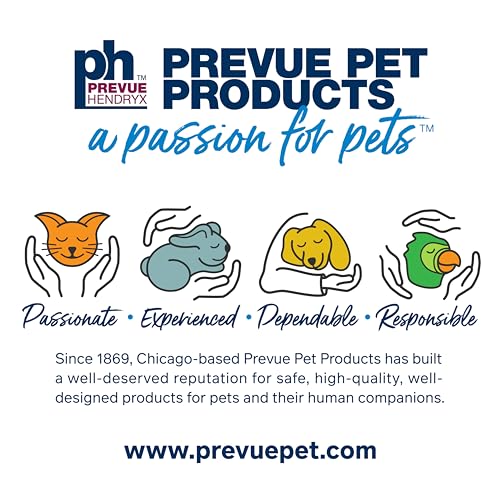 Prevue Pet Products BPV1181 2-Pack Universal Plastic Hanging Cups for Small Birds, Colors Vary