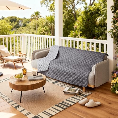 gogobunny 100% Double-Sided Waterproof Dog Bed Cover Pet Blanket Sofa Couch Furniture Protector for Puppy Large Dog Cat, Reversible (68x82 Inch (Pack
