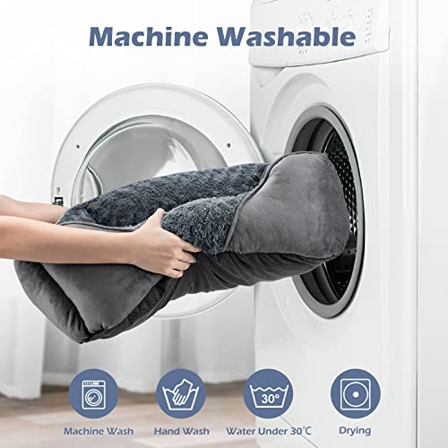 INVENHO Rectangle Washable Orthopedic Dog Bed for Small, Medium and Large Dogs, Soft Calming, Sleeping Puppy Bed Durable Pet Cuddler with Anti-Slip