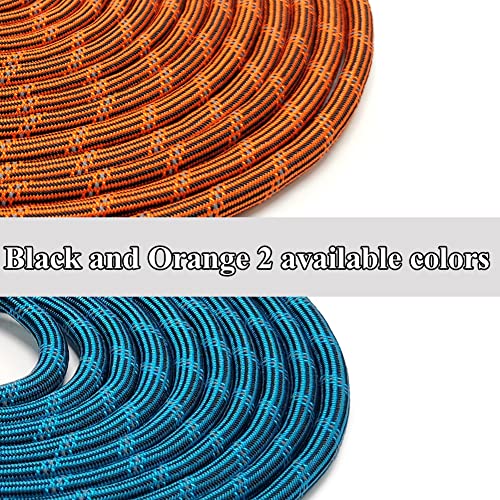 BTINESFUL 12FT 20FT 30FT 50FT Reflective Dog Tie Out for 2 Dogs, No Tangle 20ft by 1/3 Inch Nylon Rope Long Tether for Two Dogs, Dog Trolley Runner