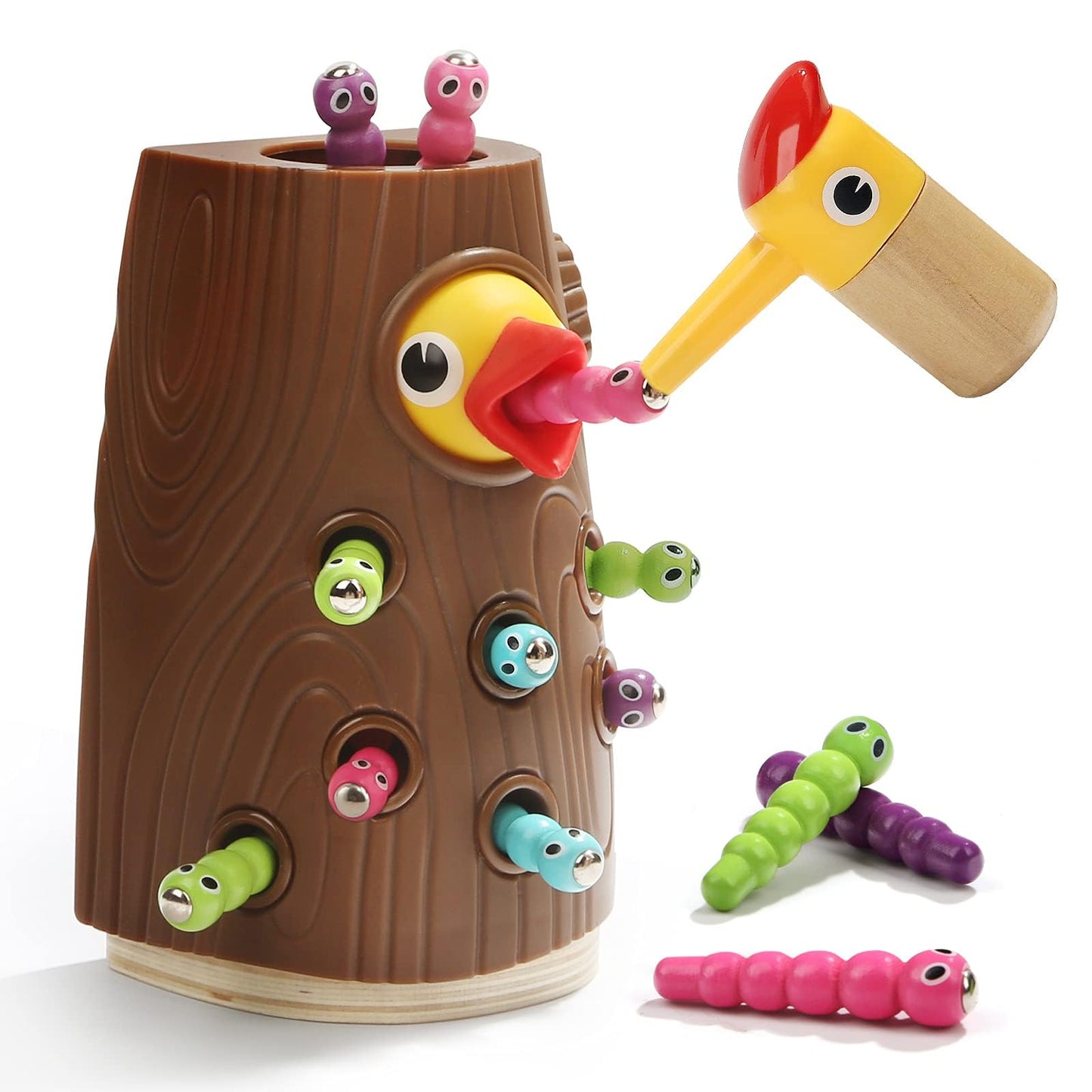 TOP BRIGHT Montessori Toys for 2 Year Old - Magnetic Bird Feeding Games for 2 Year Olds, Learning Toys for Toddlers 2-4 Years, Fine Motor Skills Toy