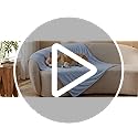 ZOMISIA Cooling Blanket for Medium Dogs - Lightweight Dog Cooling Mat with Breathable Air-Core Fill, Cold Pet Throw Blanket Washable for Summer, Soft