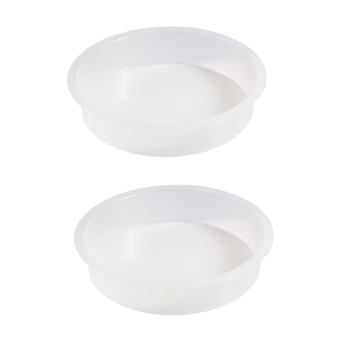 2pcs Plastic Round Bird Feeders Bowls, Wild Birds Seed Feeder Tray Bird Bath Water Bowls Accessories for Feeding Station Tray Perfect for attracting Birds
