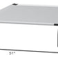 Basics Cooling Breathable Elevated Dog Bed with Metal Frame for Large Dogs, 51 x 31 x 8 Inch, Grey