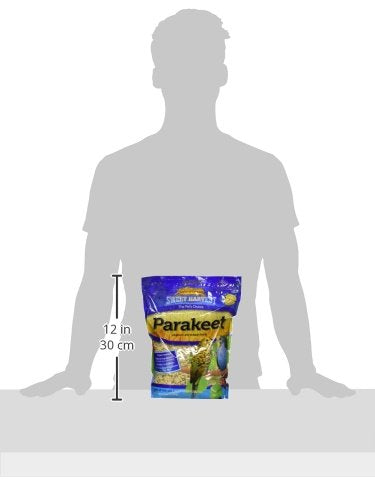 Parakeet Bird Food, 4 lbs Bag - Seed Mix for Parakeets Budgerigars Budgies