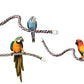 JW Pet Comfy Perch For Birds Flexible Multi-color Rope, Large - 21" Length