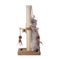 PEEKAB Cat Scratching Post Sisal Scratch Posts for Indoor Kittens and Cats,with Interactive Tracking Toys Suitable for Vertical Scratcher of Small and Medium-Sized Cats 25 Inches Beige