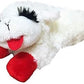 Multipet Mini Lamb Chop Officially Licensed, Plush, Squeak Pet Toy (White, 10')