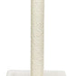 Trixie Parla Cat Scratching Post 24.4 Inch - Cat Scratcher with Soft Fabric Covering Base and Durable Sisal Rope - in Beige