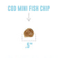 Icelandic+ Mini Fish Chips: Cod - 2.5oz Bag, Dog Treats, Wild-Caught & Air-Dried, Single Ingredient Crunchy Pet Snacks, Just The Fish Nothing Else