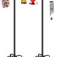 Gtongoko Double Shepherds Hook for Outdoor, 2 Pack 92 Inch Heavy Duty Bird Feeder Pole 3/4 Inch Thick Garden Hooks for Hanging Hummingbird Feeder, Plant Baskets, Solar Light Lanterns