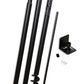 JCS Wildlife Universal Mounting Pole Kit for Bird Houses & Feeders, Heavy-Duty Steel Pole with Threaded Connections, Top or Side Mount, 55" Tall, Holds up to 30 lbs, Rust-Resistant Outdoor Use