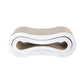 CSR1014B Suvi 26" Modern Cardboard Infinity 2-in-1 Lounge Bed Cat Scratcher with Catnip, Cloud