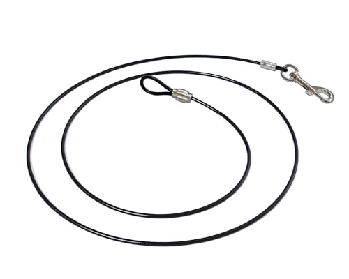 Training Tie Down - Short Tether for Dogs & Teething Puppies (4 feet)
