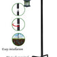 Bird Feeders Pole,Shepherds Hooks for Outdoor 1 Pack 48 Inch Bird Feeders for Outdoors with 5 Prongs Base Hanging Planters for Outdoor