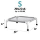 Elevated Dog Bed with Teslin Cooling Fabric - Lightweight Dog Cot for Small Dogs, Waterproof & Washable Breathable Mesh, Raised Pet Bed for Indoor