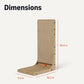 Basics Cat Scratch Post L-Shaped Cat Scratching Post Cat Scratch Pad with Interactive Ball Toy & Catnip, Cardboard Cat Wall Climber for Indoor Cats & Kittens, 16.5 x 11.4 x 26.8 in