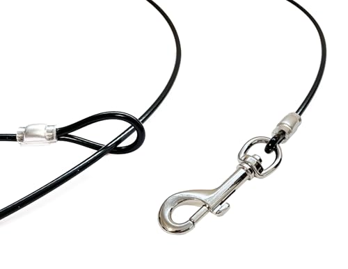 Training Tie Down - Short Tether for Dogs & Teething Puppies (4 feet)