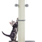 Kilodor 34Inch Tall Cat Scratching Post,4.3Inch Diameter Large Sisal Cat Scratch Post with Ball, Sturdy and Durable Cat Scratcher for Indoor Cats Adults Grey