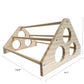 Large Wooden Pine Chick Perch Roosting Bar for Baby Chicks Brooder Coop, Chicken Training Toy Stand