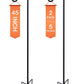 Ottsuls Bird Feeder Pole, 45 INCH Heavy Duty Shepherds Hooks for Outdoor with 5 Prong Base, Adjustable Stand Hanger for Garden Plant, Hummingbird Feeder, Lantern, Hanging Wedding Decor (2 Pack)