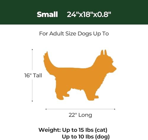 BALANCE Dog Crate Pad, Dog Foam Crate Mat Kennel Pad, Washable Water-Resistant Pet Bed Flat Dogs Cage Mat for Small Dogs