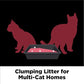 ARM & Hammer Clump & Seal Platinum Cat Litter, Multi-Cat Clumping Litter Forms Rock-Hard Clumps, Powerful Odor Eliminators with Baking Soda, 14-Day Odor Control, 18 lbs