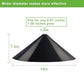 Squirrel Baffle for Bird Feeder Pole - 19 Inch for Shepherd’s Hook, Squirrel Proof Cone (1 Pack, Black)