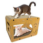 cat scratchers for Indoor, Large Size, Furniture-Protecting Scratch Pad with Cat Bed, Cat House-Shaped Design.cat Toys.cat Scratching Post.cat Scratching Board
