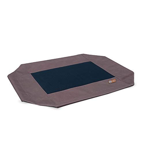 K&H Pet Products Dog Cot Replacement Cover, Designed to fit K&H Large Pet Cots (Sold Separately), Indoor Outdoor, Breathable Cooling Mesh Center, Machine Washable - Large 42 X 30in Chocolate