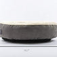 Love's cabin Round Donut Cat and Dog Cushion Bed, 20in Bed for Cats or Small Dogs, Anti-Slip & Water-Resistant Bottom, Super Soft Durable Fabric Pet Beds, Washable Luxury Cat & Dog Bed Gray