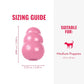 KONG - Puppy Toy Natural Teething Rubber - Fun to Chew, Chase and Fetch - for Medium Puppies - Pink