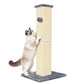 32" Tall Cat Scratching Post for Large Indoor Cats & Kittens, Cat Scratcher with Extra Large Stable Base and Natural Sisal, Sturdy Cat Scratch Post to Protect Furniture & Couch, Grey