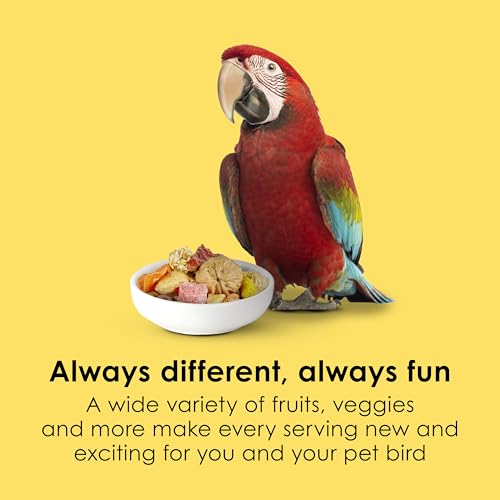 Kaytee Fiesta Big Bites Macaw Food, Nutritious and Fun Blend, Supports Skin, Feather, Digestion, Brain and Heart Health, 10 pounds