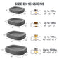 JOEJOY Orthopedic Dog Beds Large Sized Dog, XL Egg-Crate Memory Foam Pet Couch Bed with Bolster Sides, Waterproof Lining, Removable Washable Cover & Non-Slip Bottom, Grey