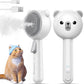 Cat Steam Brush, Brushes for Indoor Cats with Release Button, Dual Speed Spray USB Rechargeable Grooming Supplies, Cat Brush for Shedding Suitable for All Long-haired and Short-haired Pets