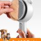 Cat Steam Brush, Brushes for Indoor Cats with Release Button, Dual Speed Spray USB Rechargeable Grooming Supplies, Cat Brush for Shedding Suitable for All Long-haired and Short-haired Pets