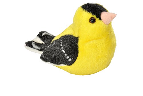 Wild Republic Audubon Birds Collection with Authentic Bird Sounds, Northern Cardinal, American Goldfinch, Chickadee, Bird Toys for Kids and Birders 3 Count (Pack of 1)
