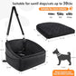NEEZUKAR Dog Car Seat for Small Medium Dogs,Detachable Washable Dog Booster Seat Under 30lbs, Pet Car Seat Travel Bed with Storage Pockets and Dog Safety Belt (Black)
