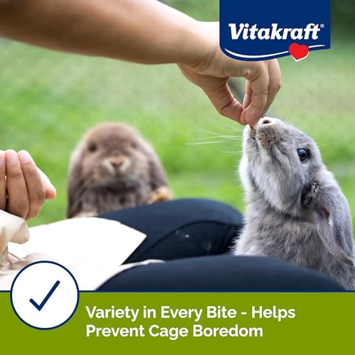 Vitakraft Menu Premium Rabbit Food - Alfalfa Pellets Blend - Vitamin and Mineral Fortified, Carrots, Greens, Grains, Fruits, 5 Lb.