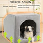 Hovicaed Indoor Dog House for Extra Large Medium Small Sized Dogs - Dog Tent with Washable Removable Cover, Pet Orthopedic Dog Cave Bed Egg-Crate