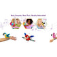Birds 2 Pack - Cockatoo & Blue Parrot - Slap Bracelet Interactive Plush Toy Birds, They Chat-Sing-Mimic Each Other, Flap Wings, Kids 3+