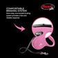 FLEXI® Classic XS Cord Retractable Dog Leash (Pink)-10 ft for Extra Small, Tiny Dogs up to 18 lbs| Ultra Compact Pocket-Size, 3-Finger Grip, German
