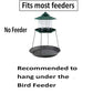 Bird Seed Catcher Tray Platform Feeder Hanging Tray Fits Most feeders Catches Most Falling Seed and Husk Great for Attracting Birds Outdoors, Backyard, Garden - No Feeders