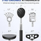 Gelibo Telescoping Large Back Scratcher with 5 Detachable Heads,Rubber Handles Gifts for Him, Gifts for Men, Extendable Back Massager Tool with Beautiful Box